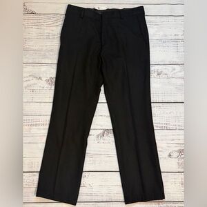 NWT Banana Republic Emerson Pants Men 35X32 Black Wool Vintage Straight Fit Slim
